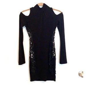 Black mini dress
